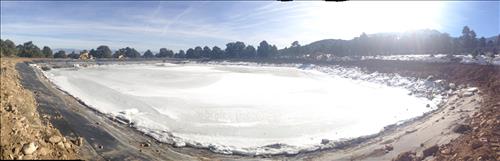 Lagoon Liner and Sewage Grinder Station