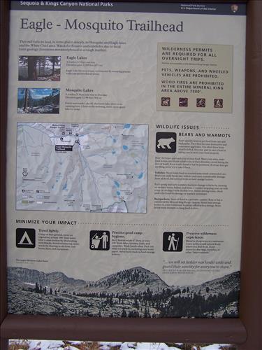 Mineral King--trailheads--orientation--Sequoia and Kings Canyon National Parks--11/2009