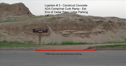 BADL Facility Management Collection: Cedar Pass Lodge - Install ADA Curb Ramps, Rehabilitate Restrooms