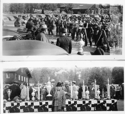 The annual Gilmore Economy Run. Copied from Art Holmes album (NPS employee). Copied September 1983 by Michael Dixon