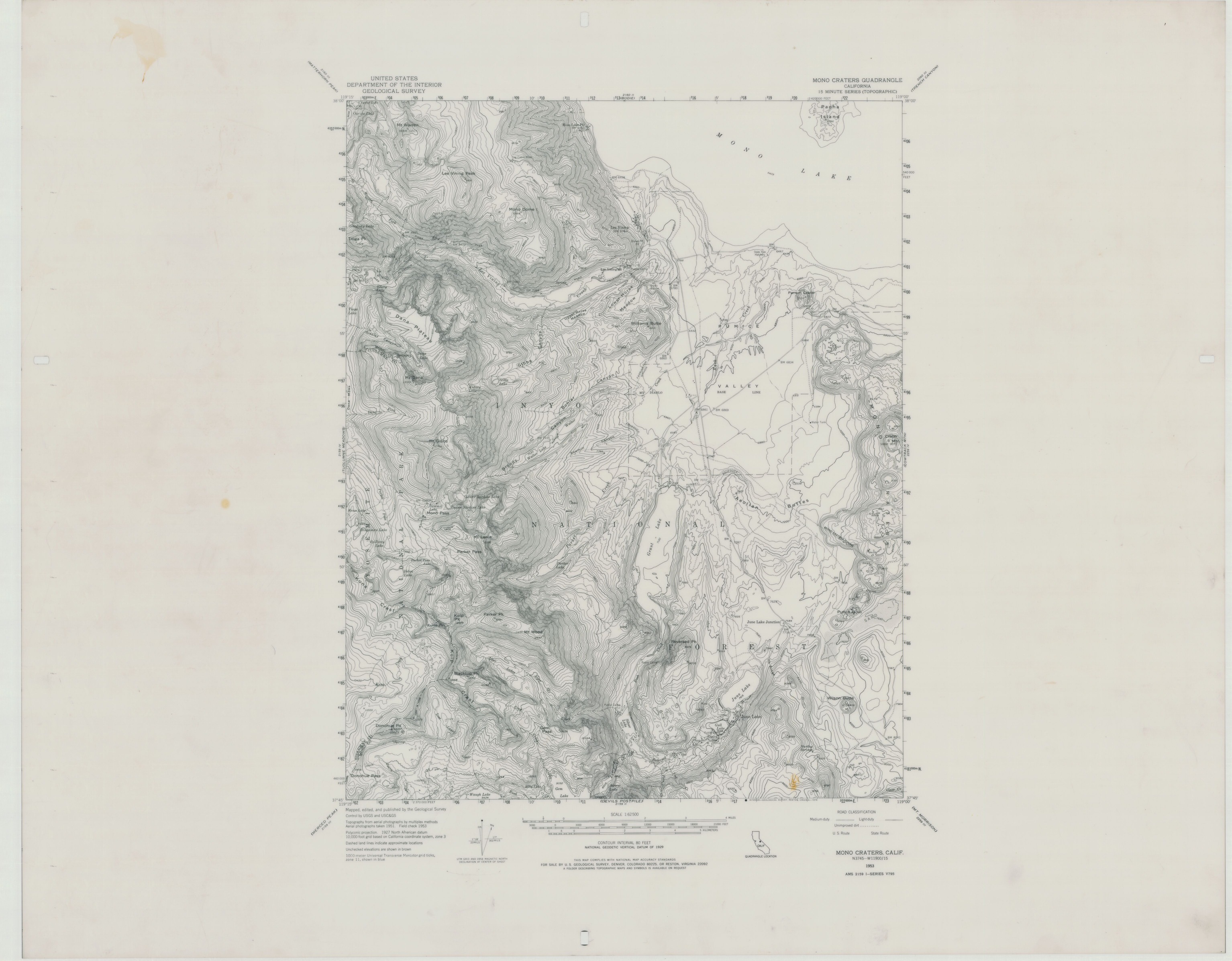 Mono Crater Quadrangle