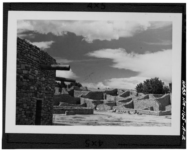 West Ruin at Aztec Ruins National Monument in 1940s
