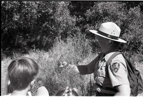 BW Photos of Junior Ranger Activities in Zion.