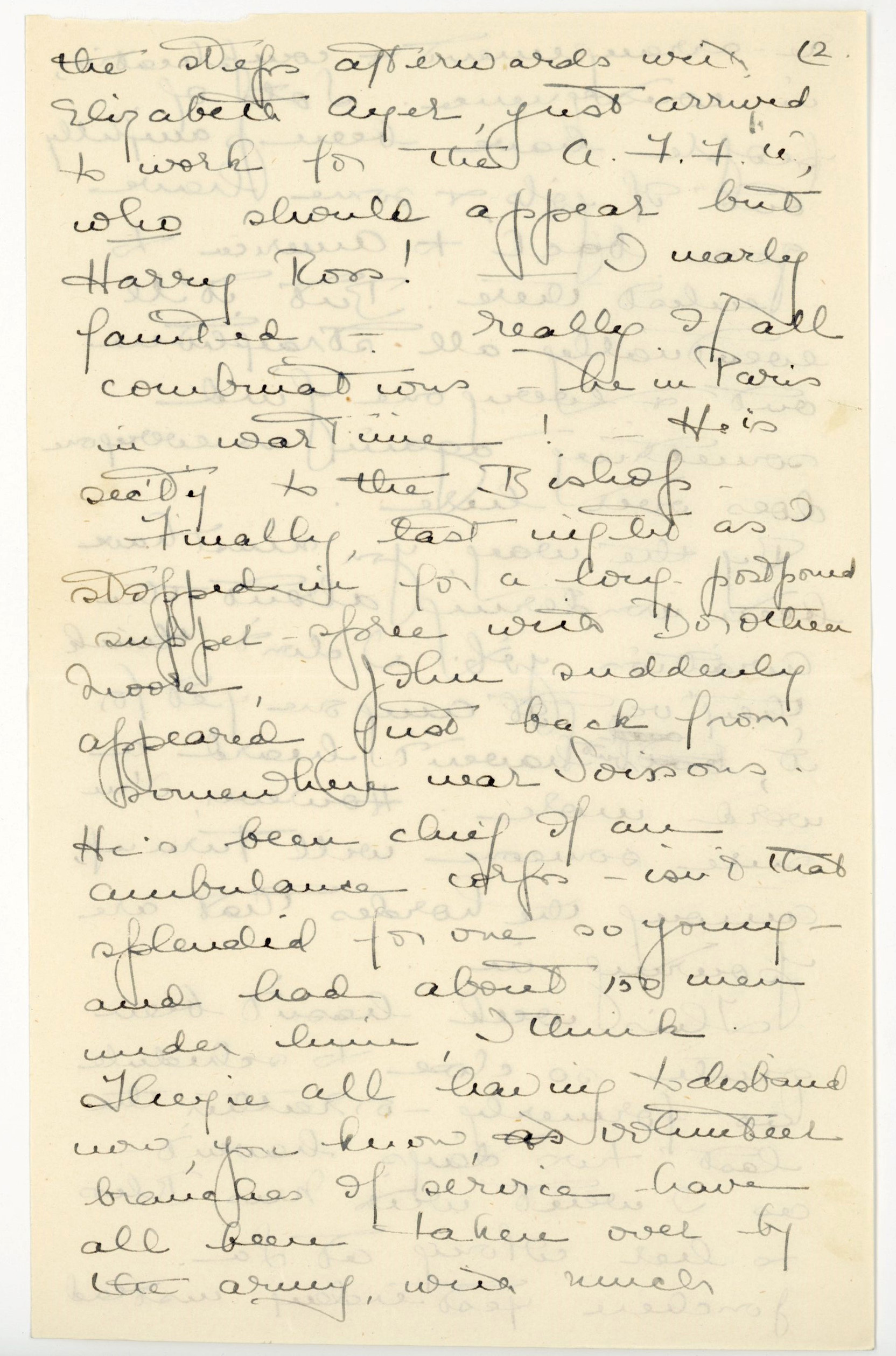 Manuscript letter