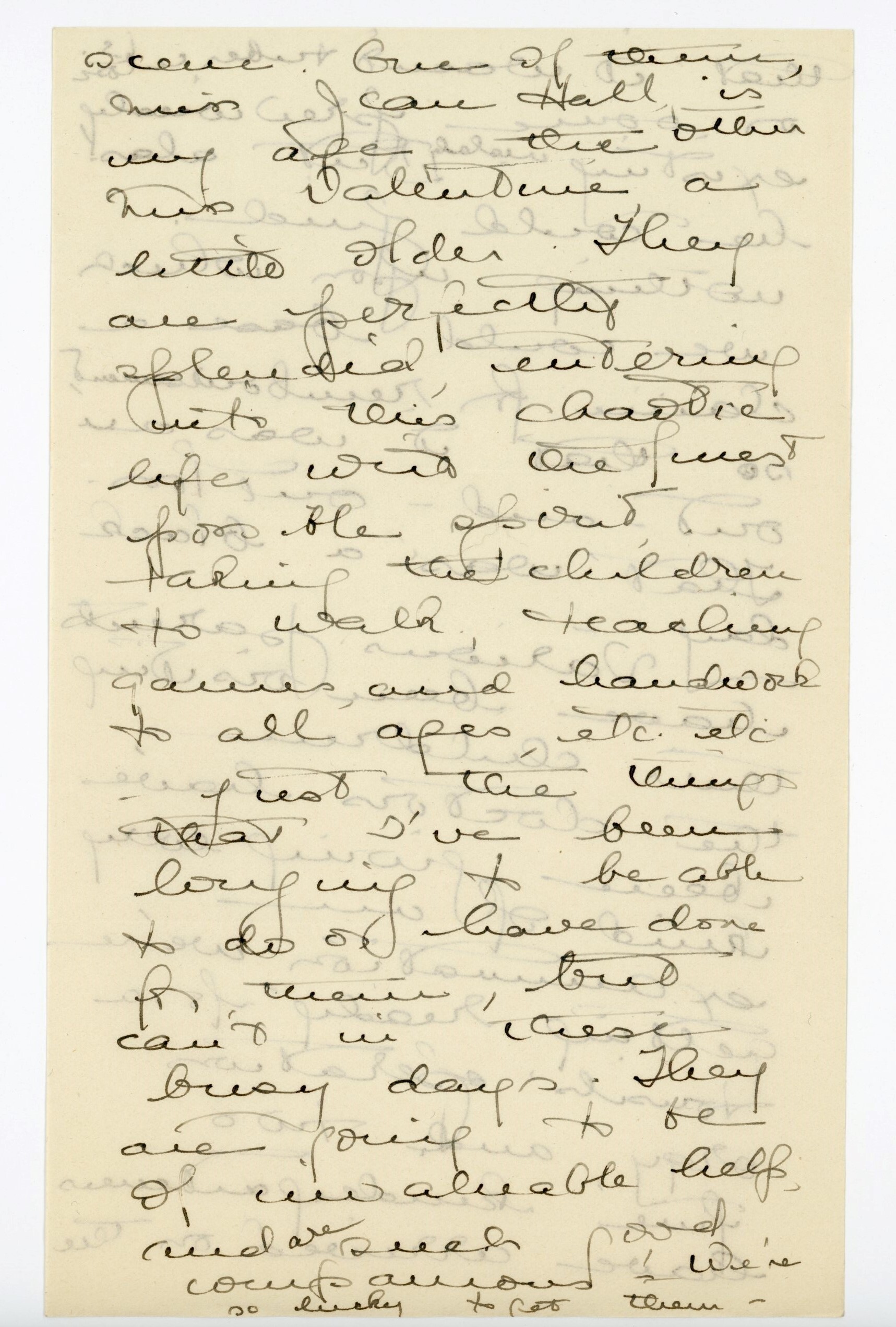 Manuscript letter