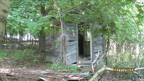 Demolition of Company (Quarry Workers) Houses on School House Ridge South Harpers Ferry Natiponal Historical Park in June 2013