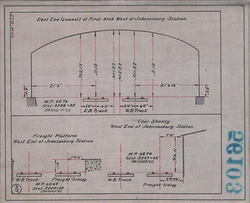 56103.LB--clearance sketches--Structures less than 8 feet from center line of track or less than 22 feet above top of rail [Group 14]