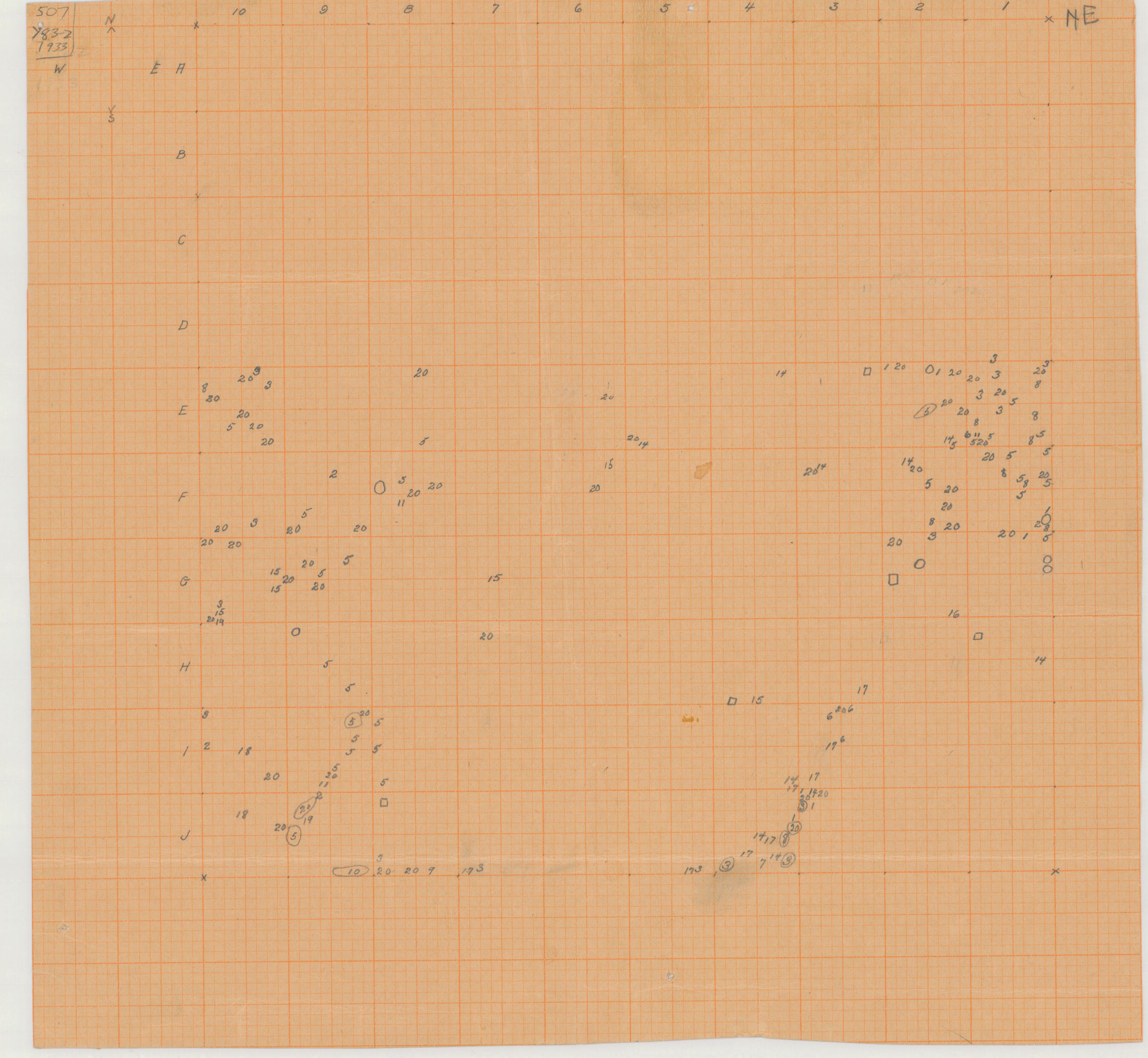 Numbers and Letters on Graph Paper