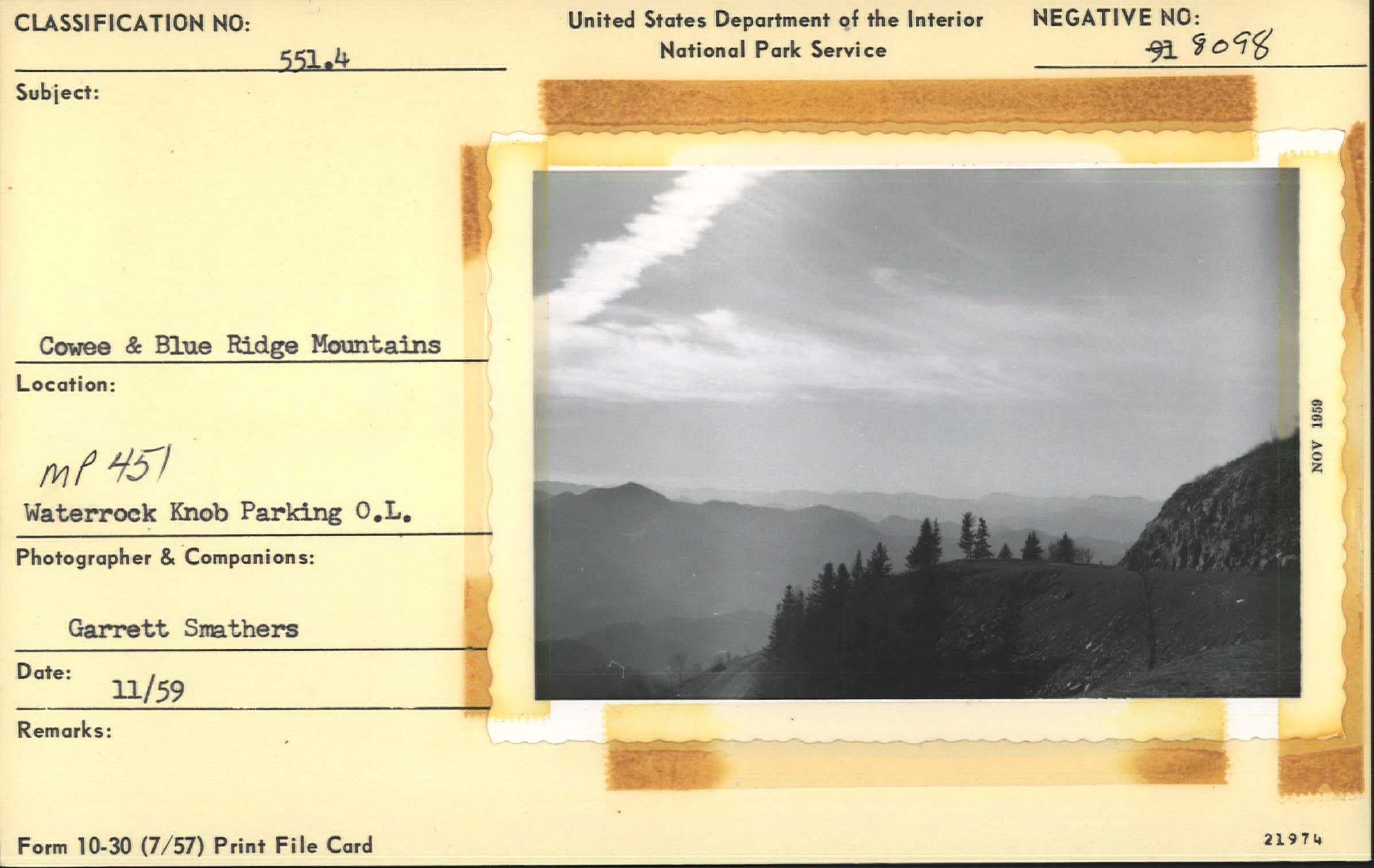 Cowee and Blue Ridge Mountains