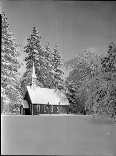 Chapel after snowfall