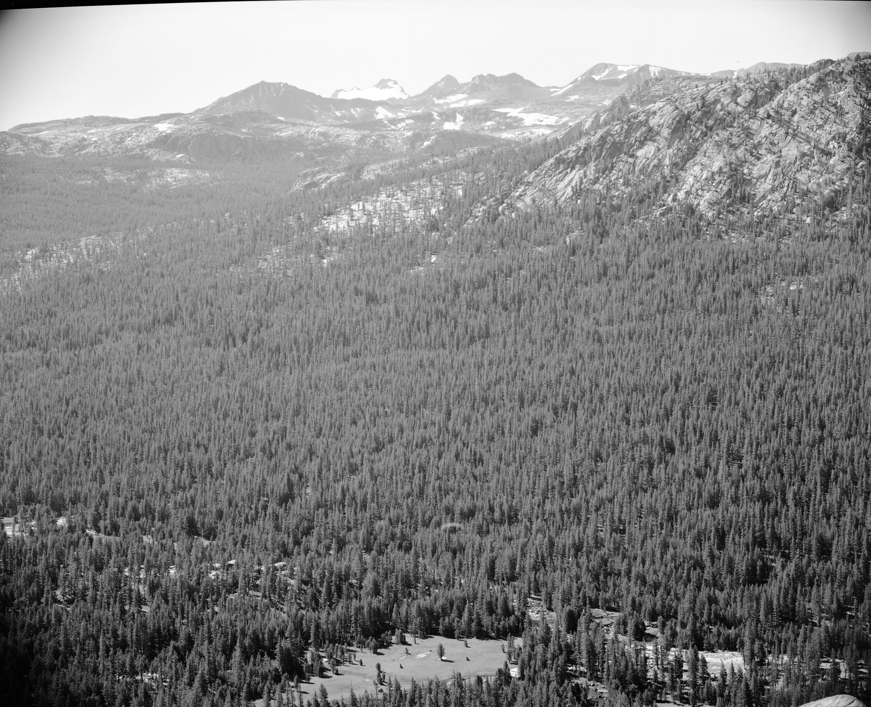 Telephoto view of Mt. Lyell from Lembert Dome.