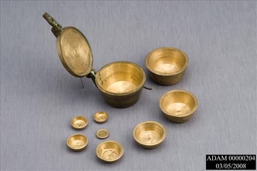 Russian Nesting Set of Brass Weights from the Adams National Historical Park Collection