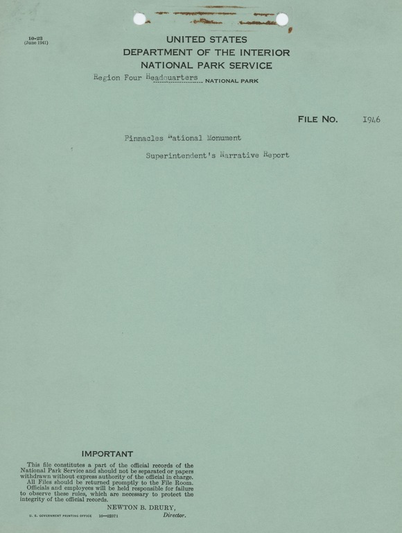 Superintendent's Narrative Report