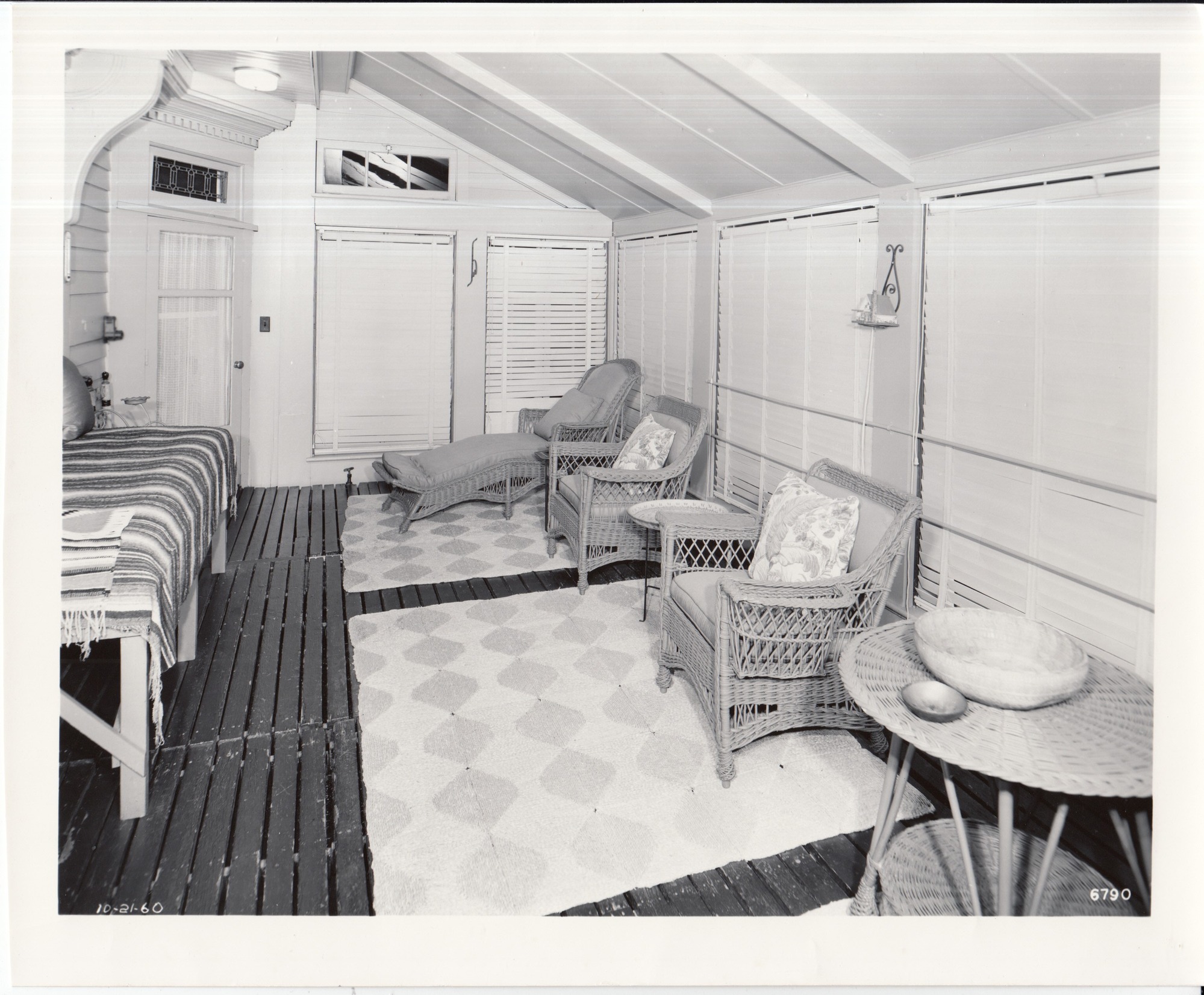 Glenmont, interior, second floor, Sun Porch adjacent to Thomas and Mina Edison's Master Bedroom, facing southeast and front of house.
