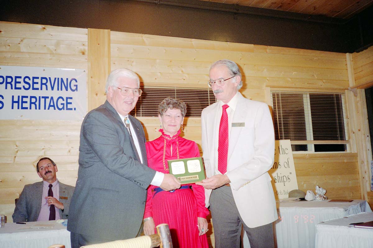 Color Photos of awards ceremony.