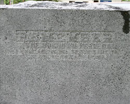 Monument for the unknown Confederate dead at Corinth Battlefield, Battery Robinett earthworks, Miss.