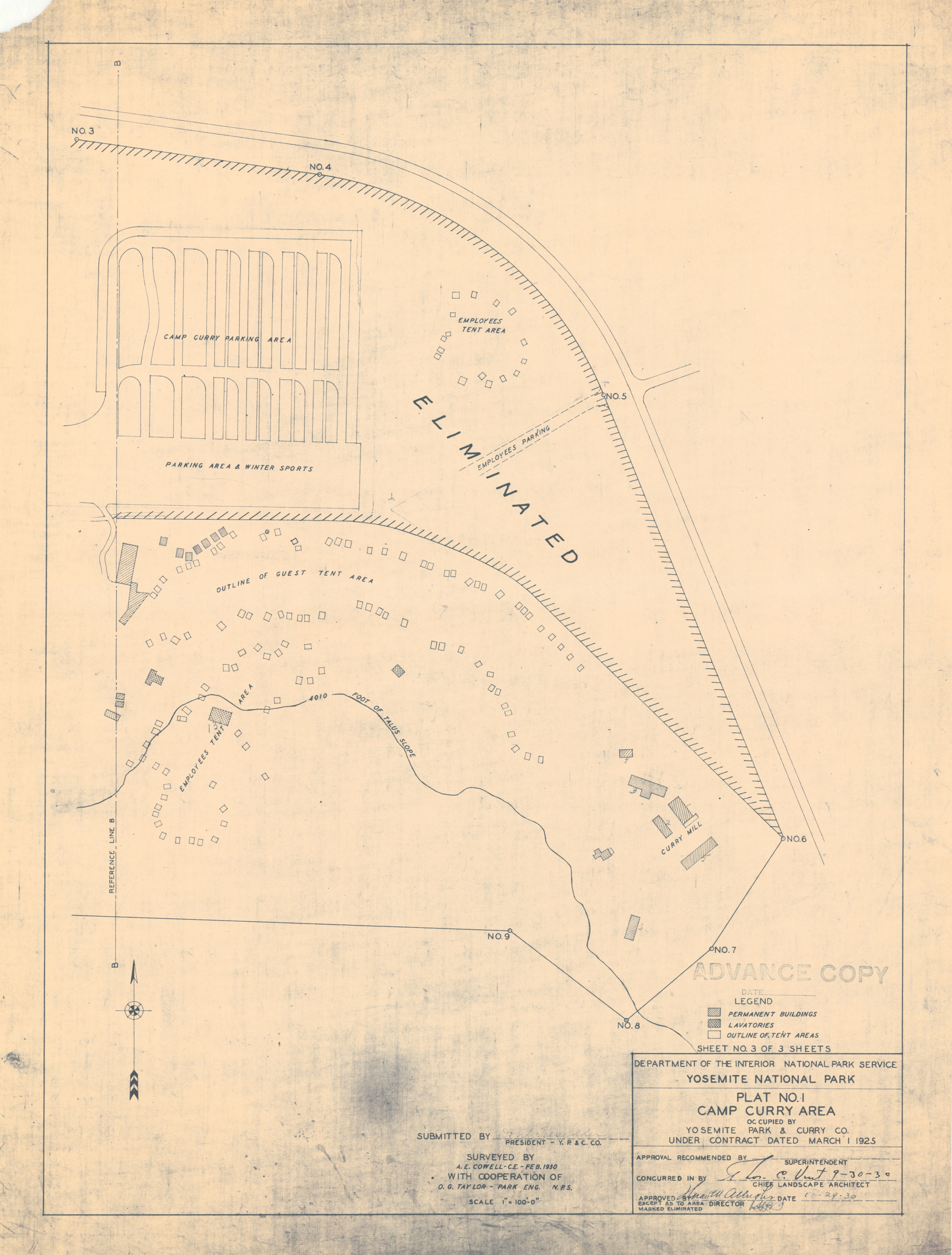Plat No.1, Camp Curry Area