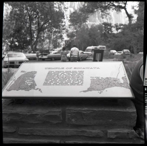 BW Photos of trailside exhibits.