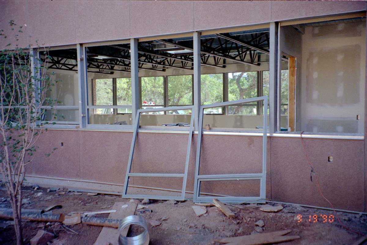 Construction of headquarters addition.