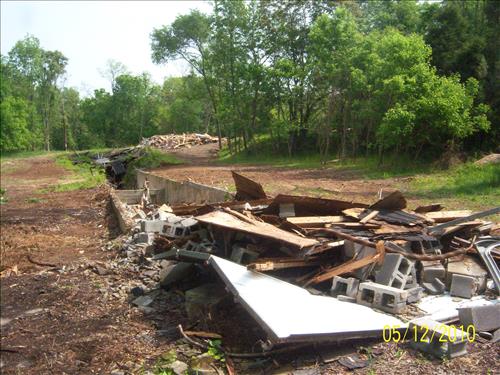 Demo Jellystone Camp Ground Structures at Harpers Ferry National Park 2010
