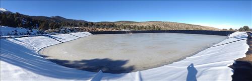 Lagoon Liner and Sewage Grinder Station