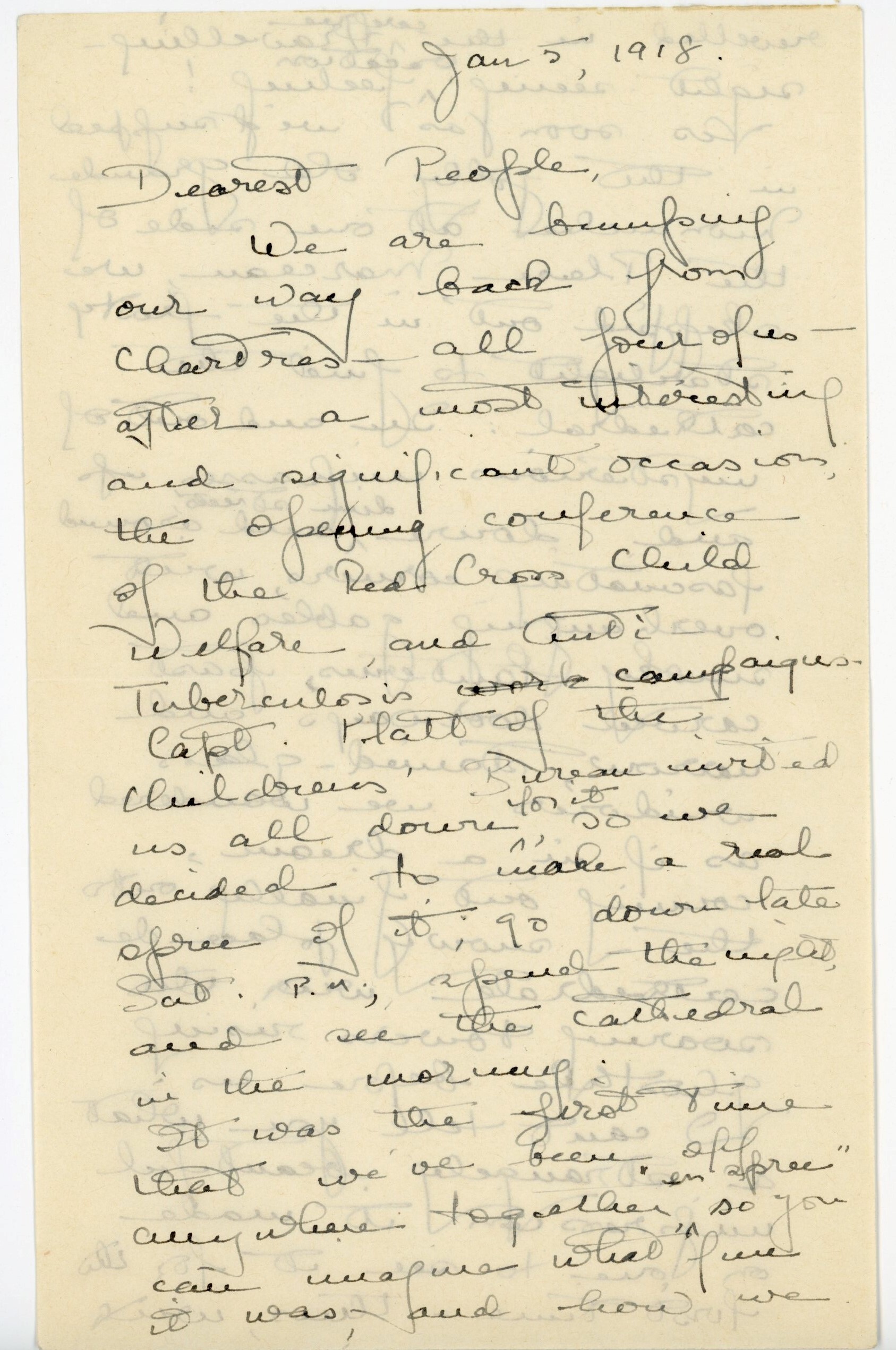 Manuscript letter