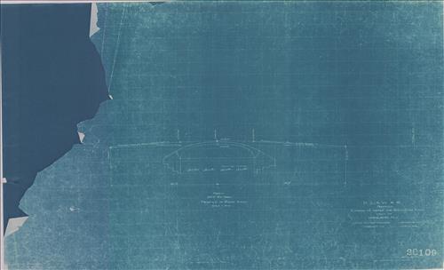 20109.BL-Kingsland, NJ--Overhead highway arch and station at Ridge Road [1911-1914]