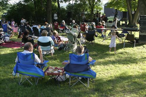 Music in the Meadow concert audience at Cuyahoga Valley National Park