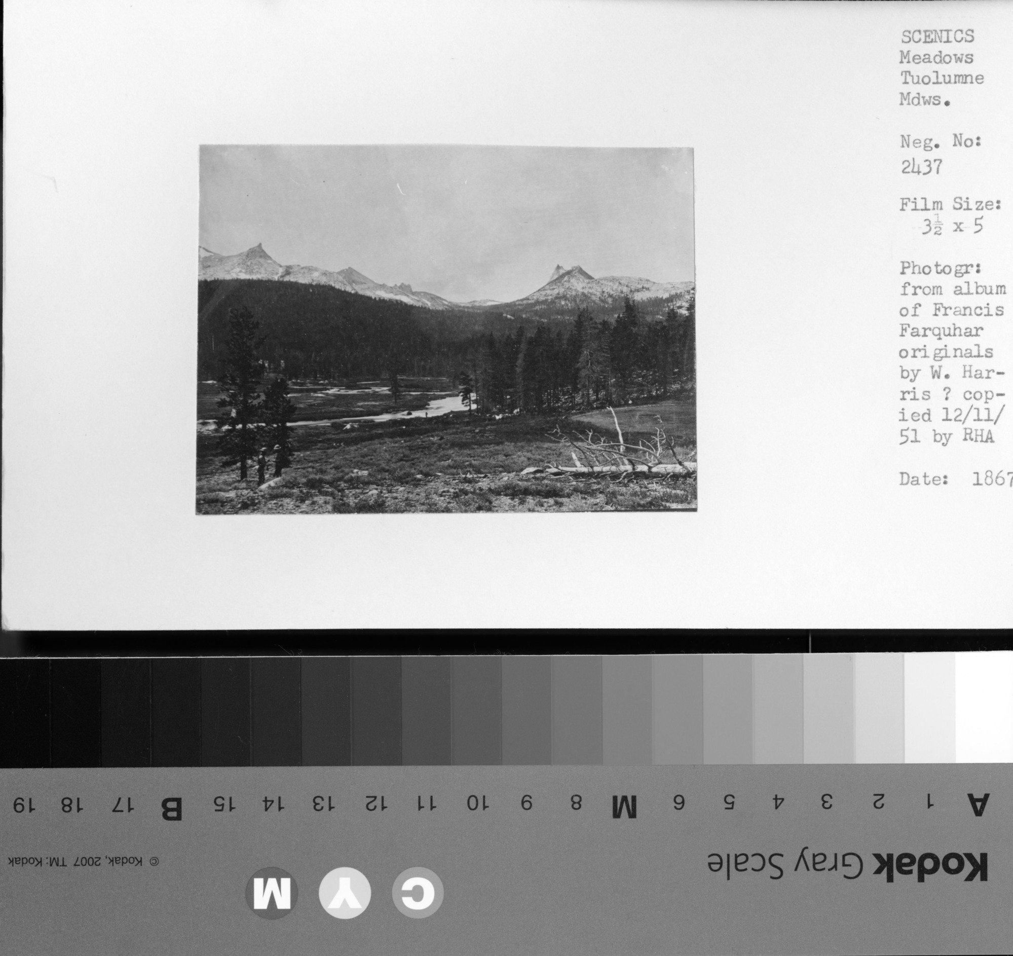 W. Harris? - from album of Francis Farquhar; copied by Ralph H. Anderson,  copied November 12, 1951