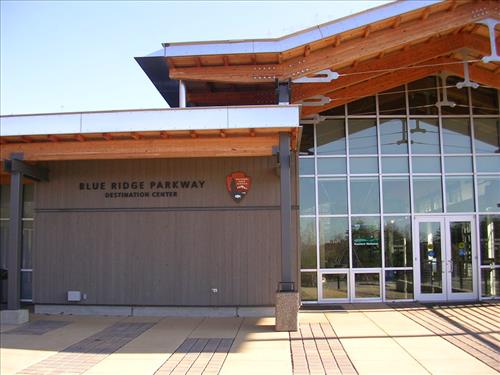 Destination Center details at Blue Ridge Parkway in November 2009
