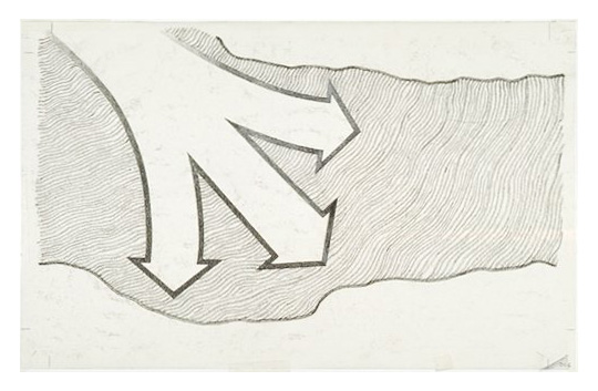 Base art depicts strong wind directions (indicted by arrows) which on Lake Powell’s open expanse develop the most dangerous waves, especially on the downwind side (lee shore)