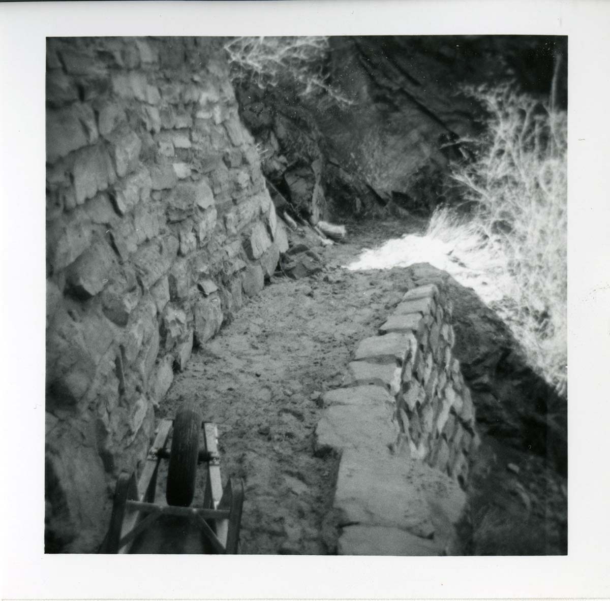 Hidden Canyon trail damage and repairs.