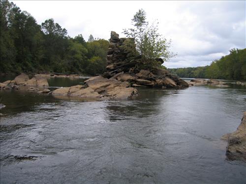 Images of the remnants of Miller Covered Bridge at Horseshoe Bend NMP in October 2007