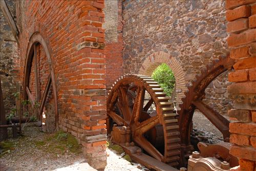 Creque Marine Railway Machinery at Virgin Islands National Park in June 2007