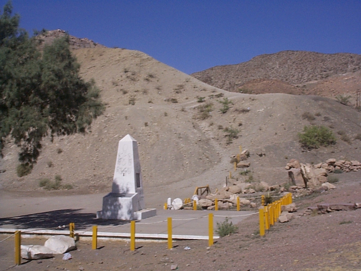 International Boundary Marker No. 1, U.S. and Mexico sits in the southern hills of El Paso, TX