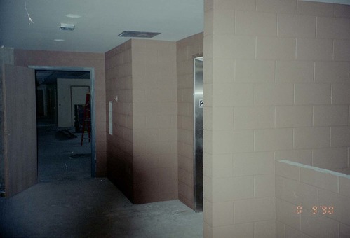 Park Headquarters Renovation: northwest hallway by elevator, upper level.