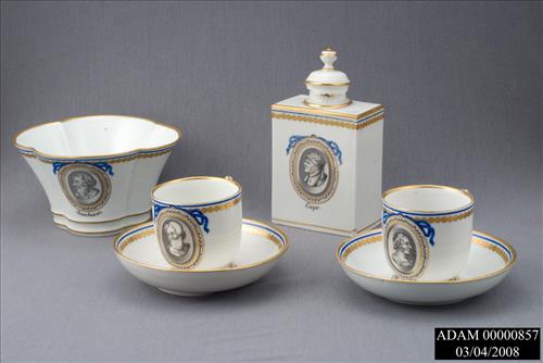 Vienna Porcelain Cups from the Adams National Historical Park Collection