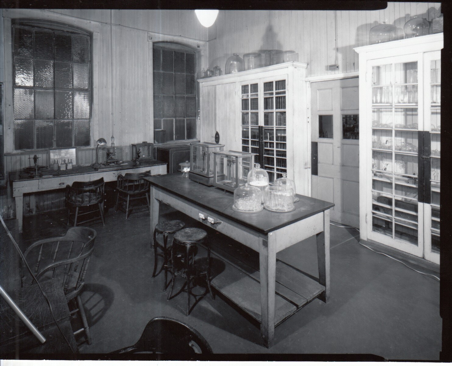 Laboratory Building 2, Chemistry Laboratory, back room facing [southeast?] corner.