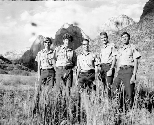 Student Conservation Association (SCA) park assistants, 1969.