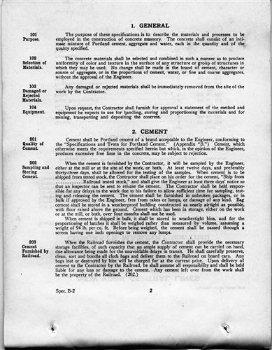 56788.PA#004--New York Central Lines And Rutland Railroad Company--Specifications for concrete masonry (for trial) [no. B-2] [1928.11.15] Pagfes 1 thru 15