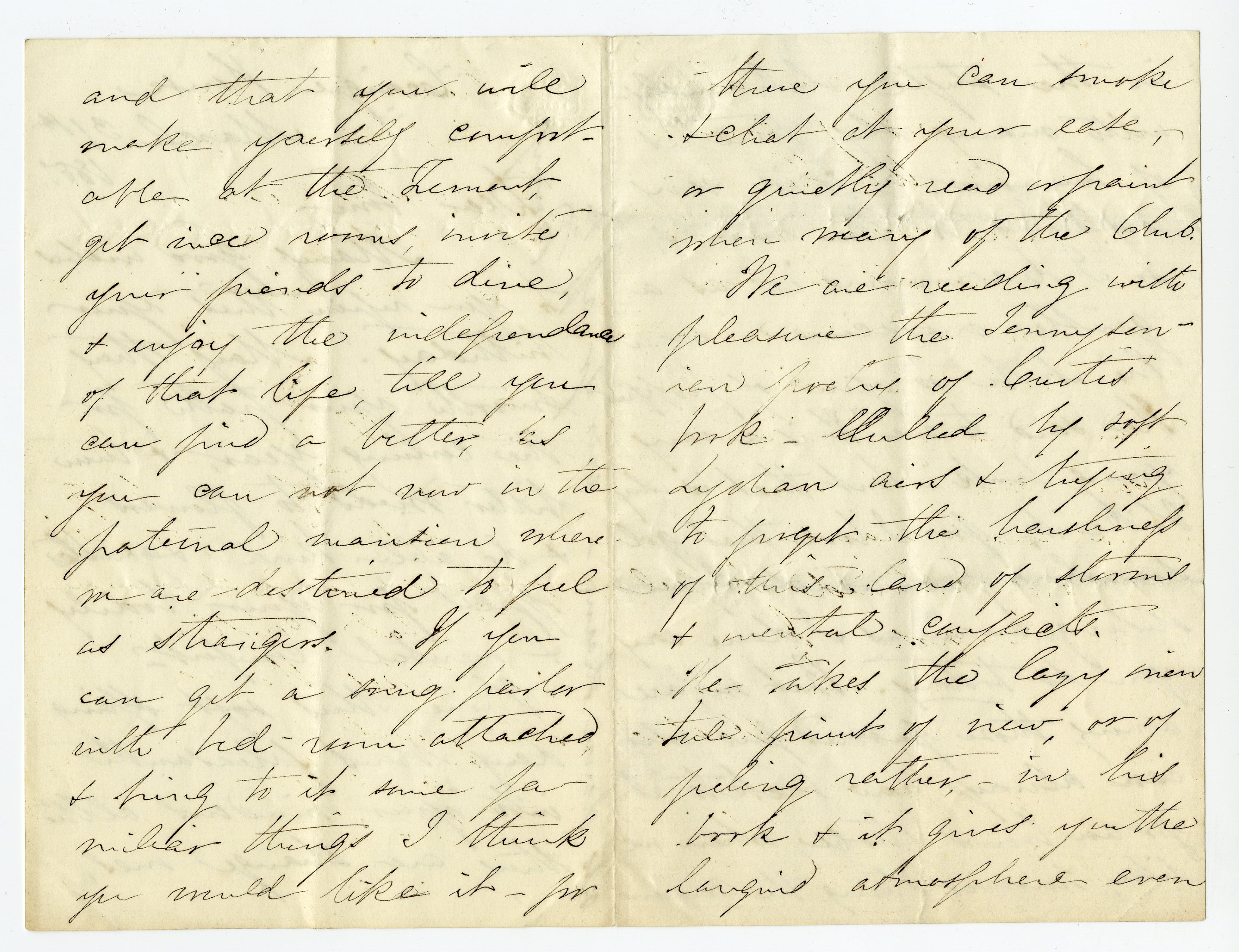 Manuscript letter