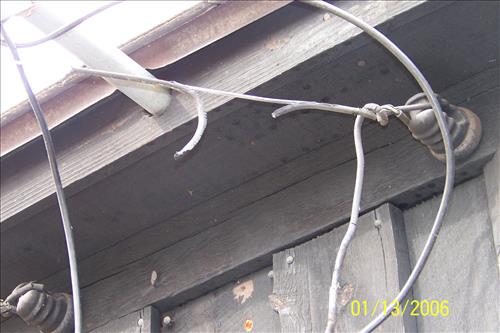 Cabin Camp 2 Overhead Electical Wire Replacement, Prince William Forest Park, April 2009