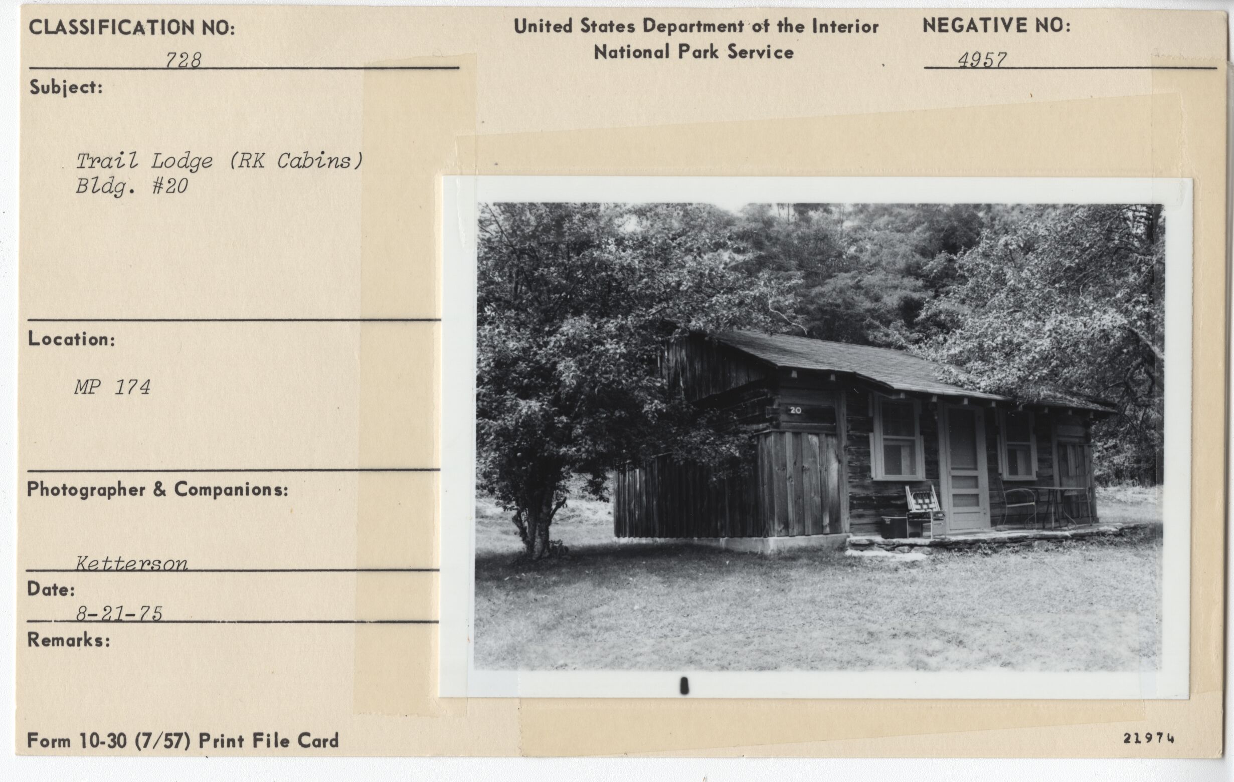 Trail Lodge (RK Cabins), Bldg. #20