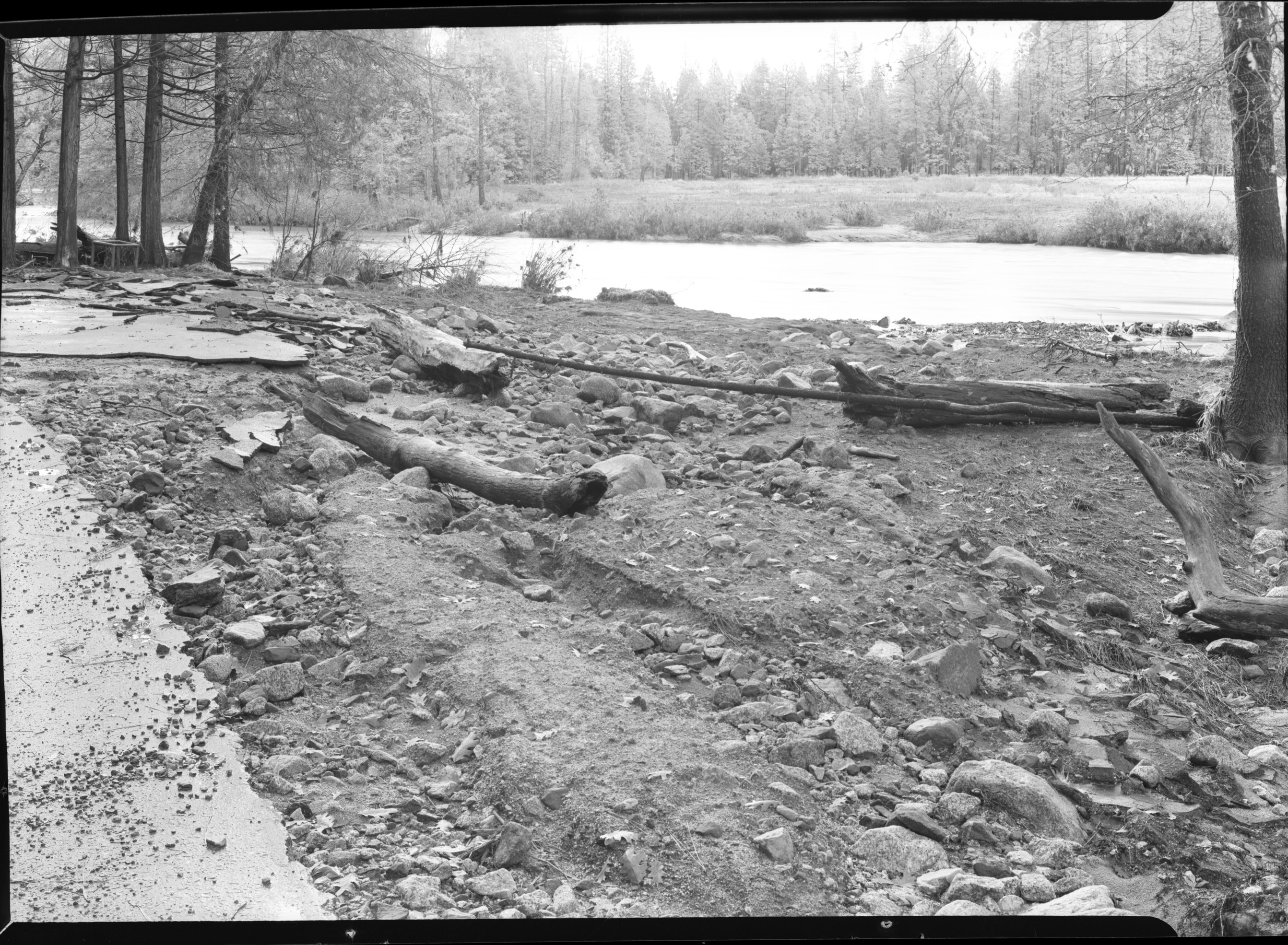 Parking Area Completely Washed Away