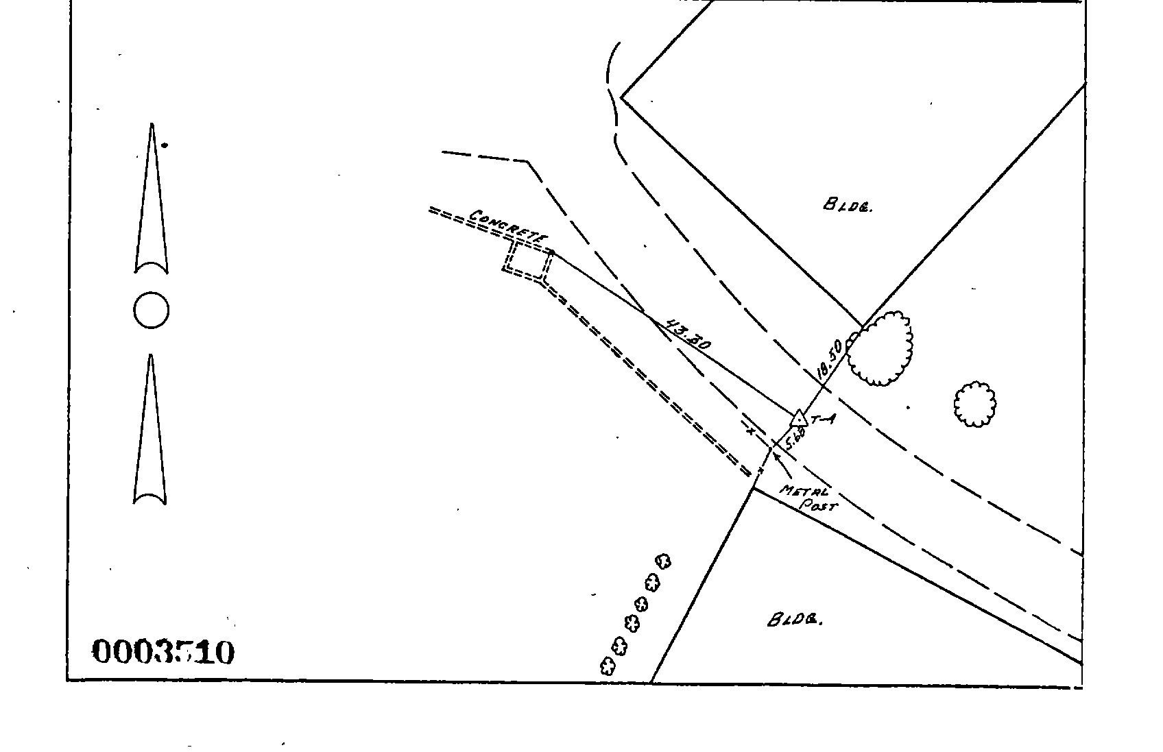 00003510 Survey Monumentation Sketch