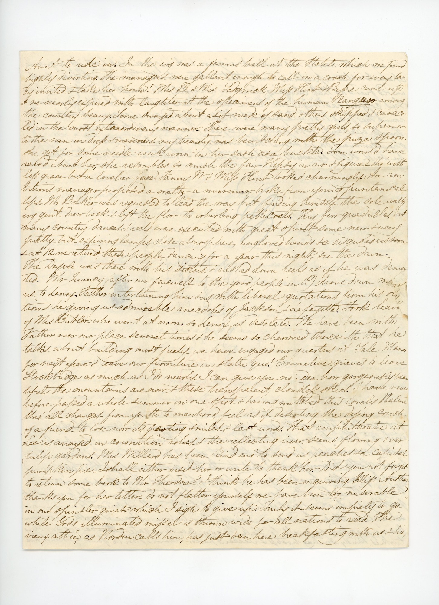 Manuscript letter