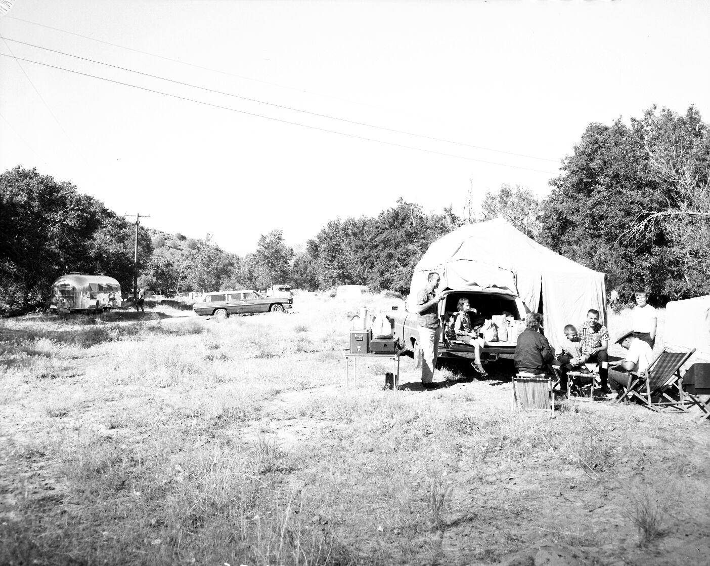 Camping overflow in South Campground.