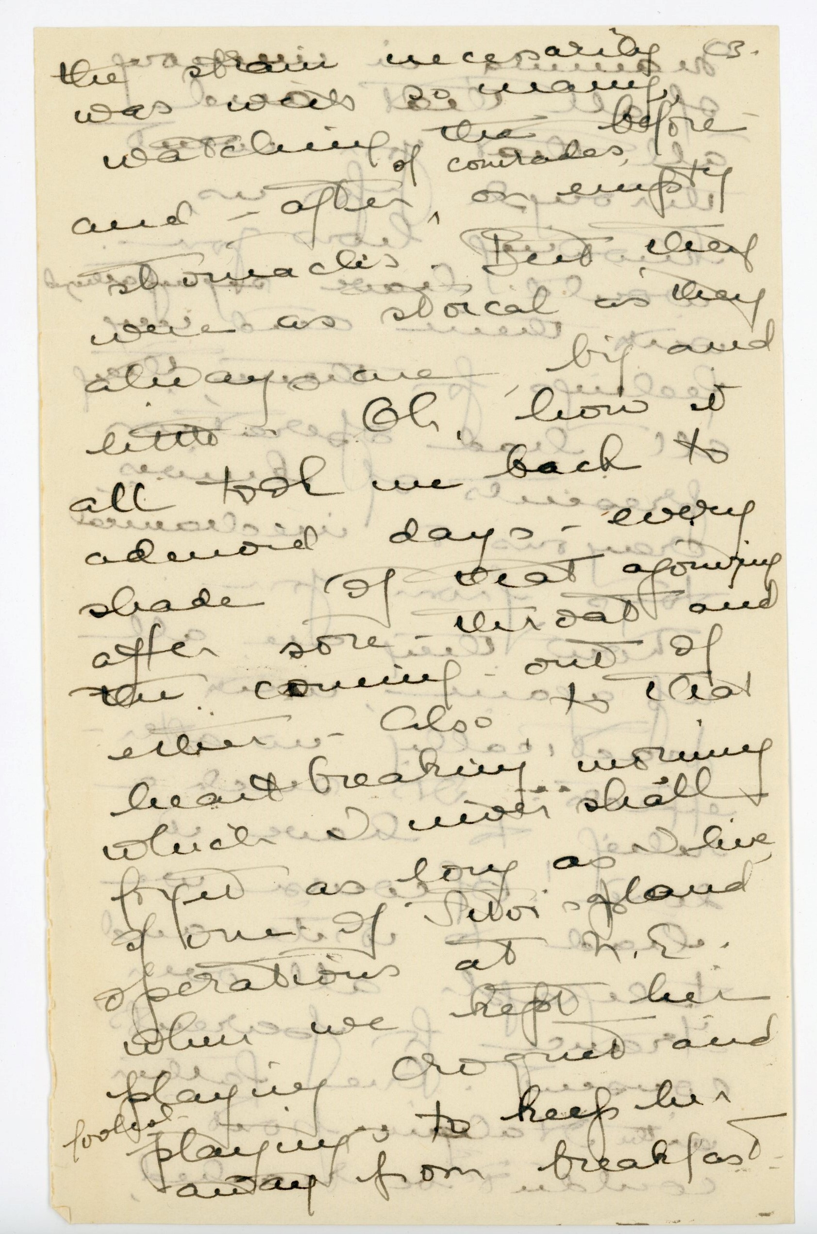 Manuscript letter