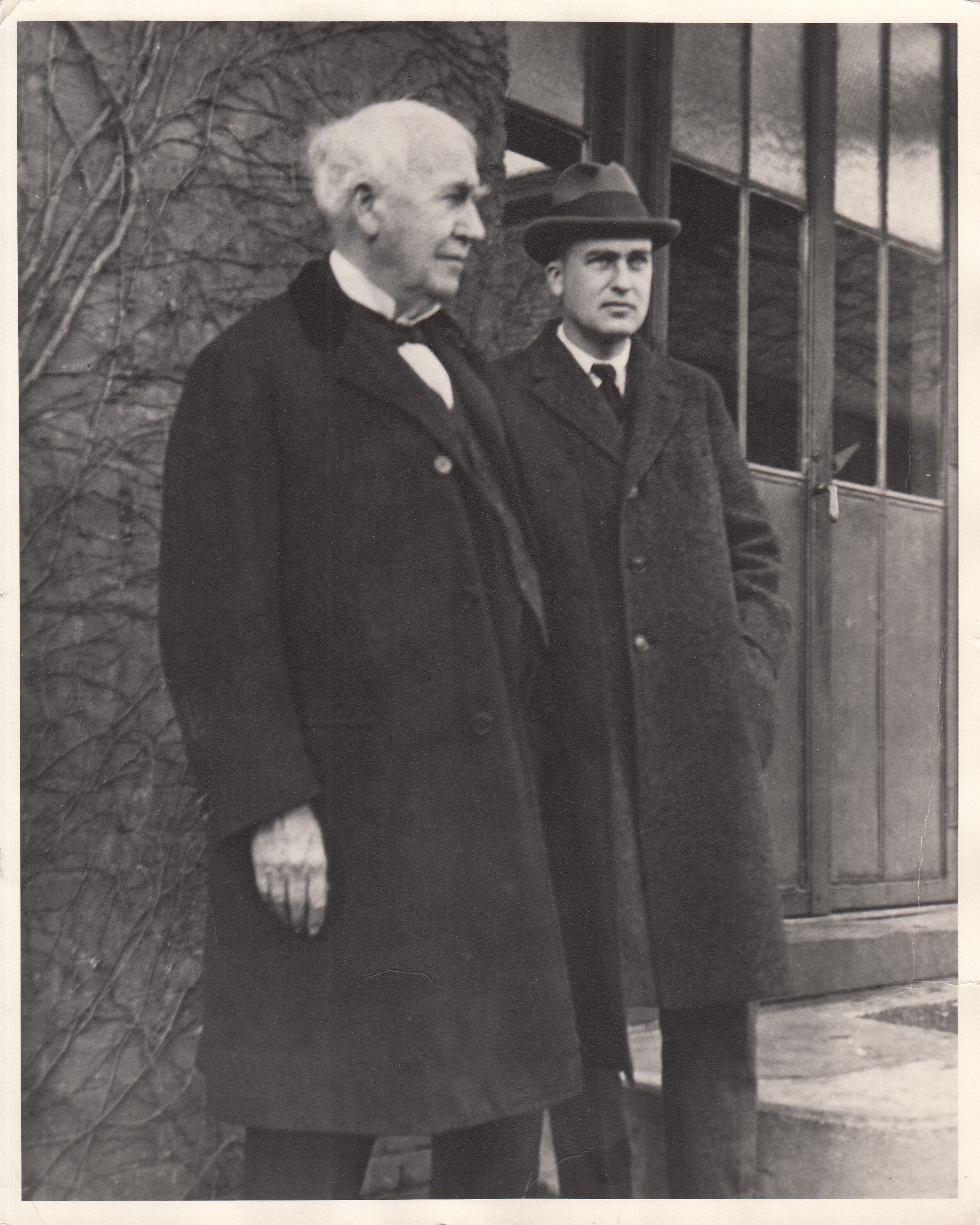 Thomas Edison and Charles Edison.
