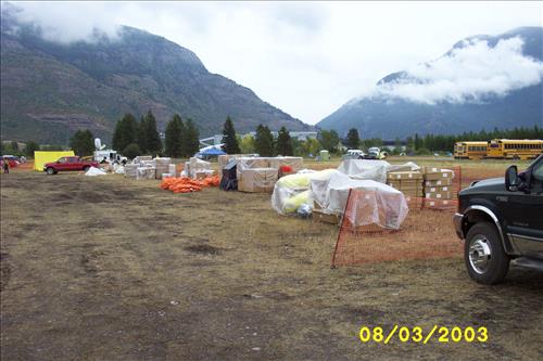 Robert Fire Camp, Glacier NP, 2003
